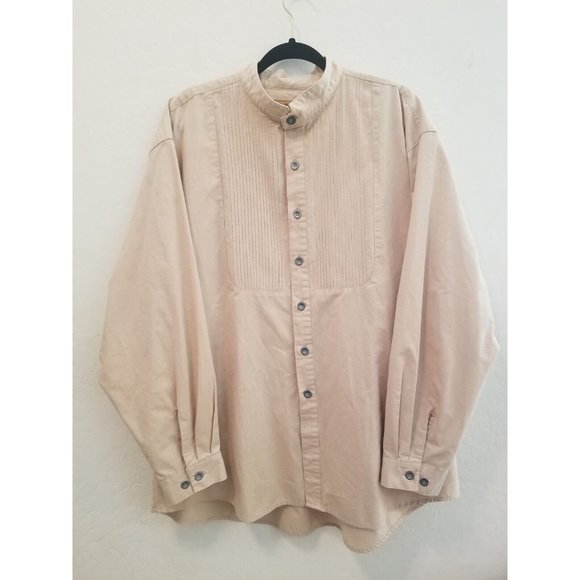 King Ranch Shirts King Ranch Western Shirt Mens Sz 3xl Beige Tab